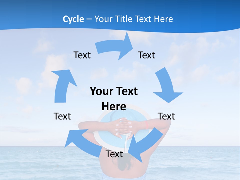 Shirt Sea Sand PowerPoint Template