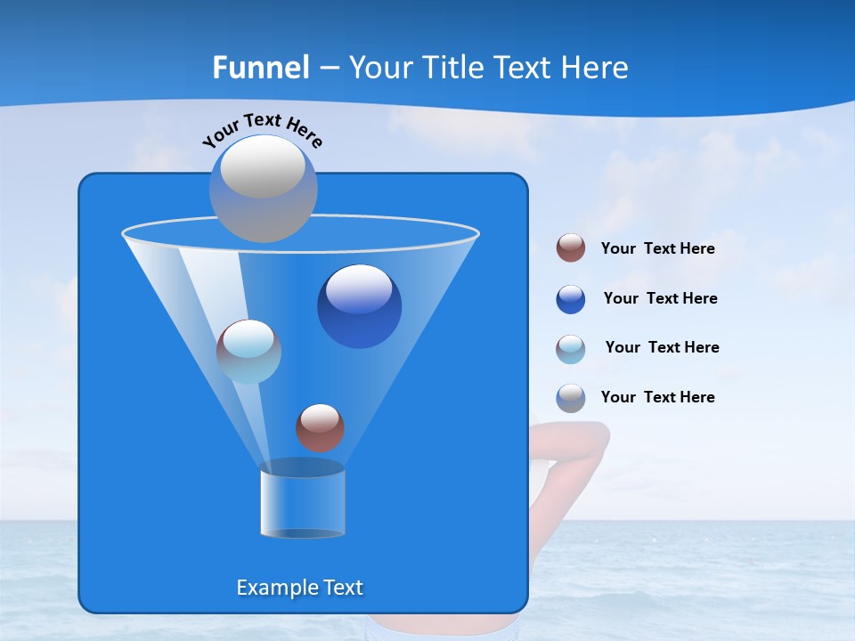 Shirt Sea Sand PowerPoint Template