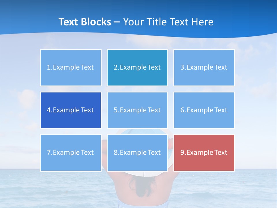 Shirt Sea Sand PowerPoint Template