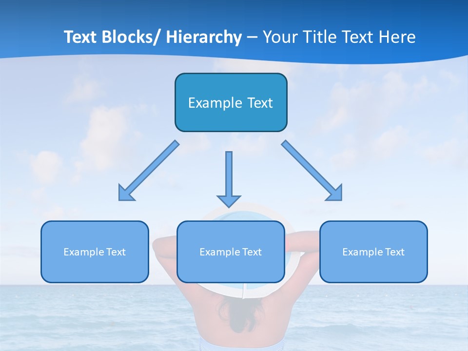 Shirt Sea Sand PowerPoint Template