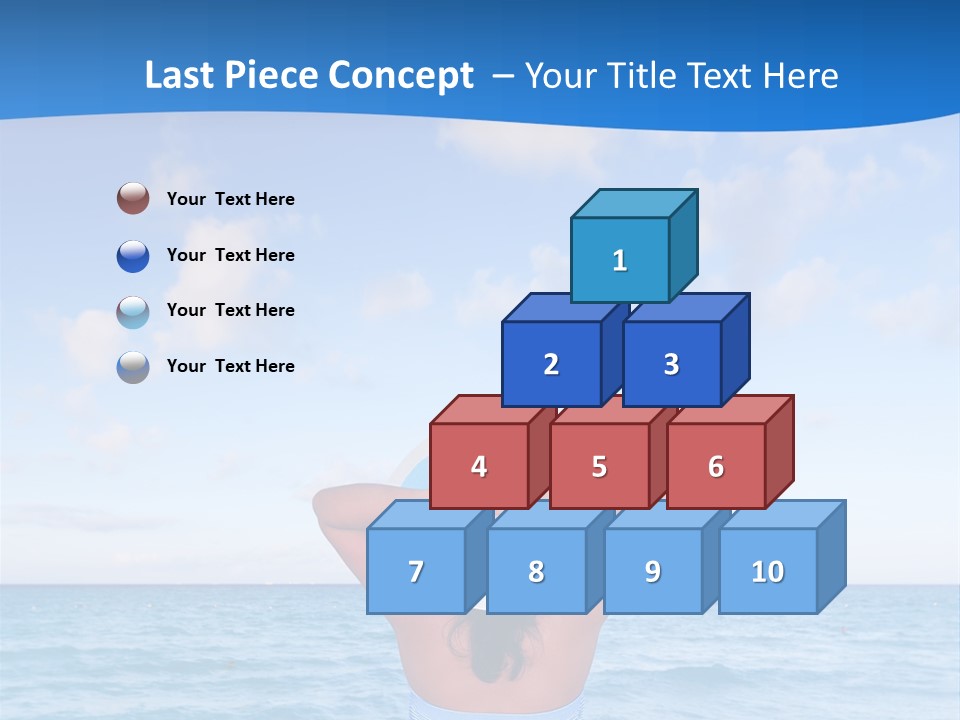 Shirt Sea Sand PowerPoint Template