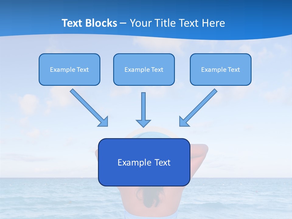 Shirt Sea Sand PowerPoint Template