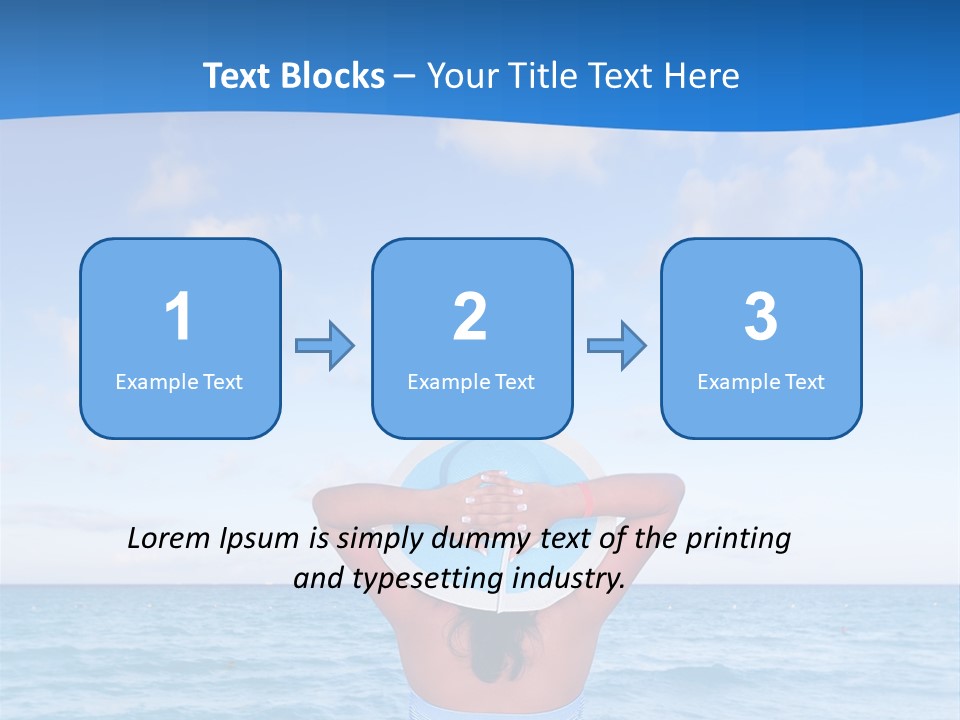 Shirt Sea Sand PowerPoint Template