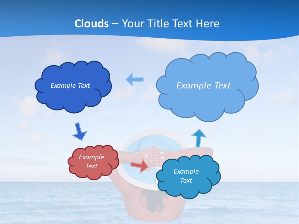 Shirt Sea Sand PowerPoint Template