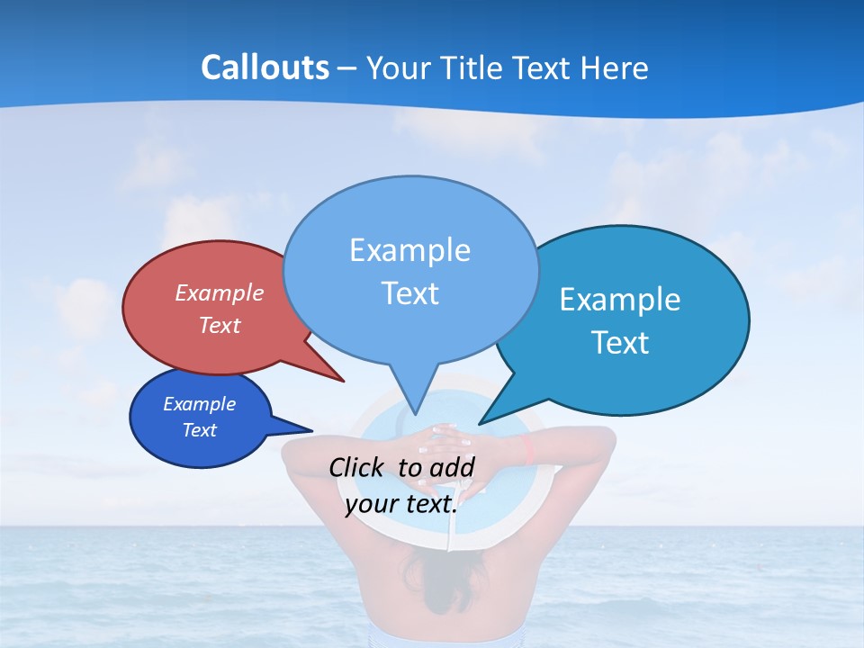 Shirt Sea Sand PowerPoint Template