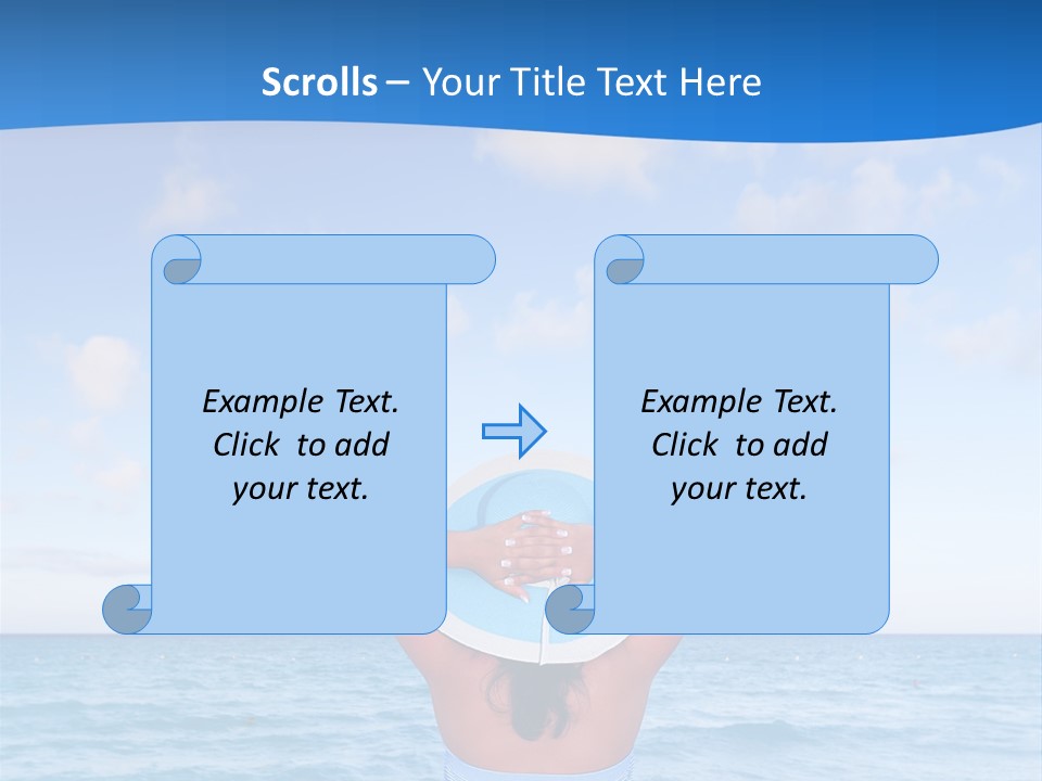 Shirt Sea Sand PowerPoint Template