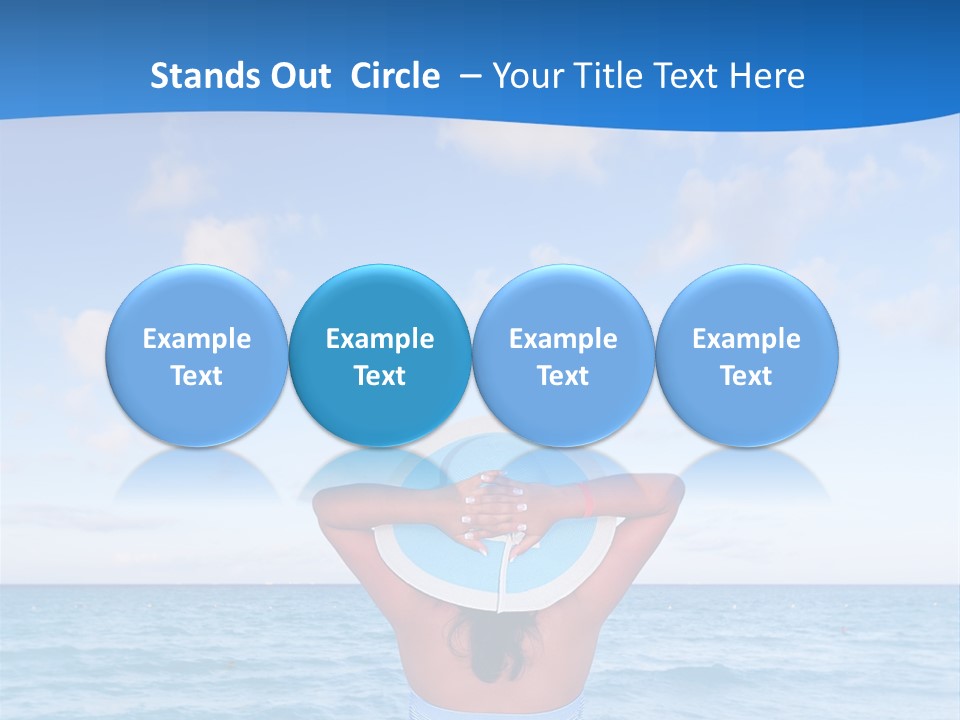 Shirt Sea Sand PowerPoint Template