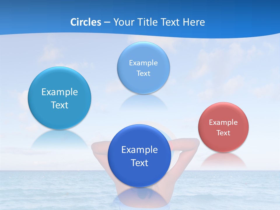 Shirt Sea Sand PowerPoint Template