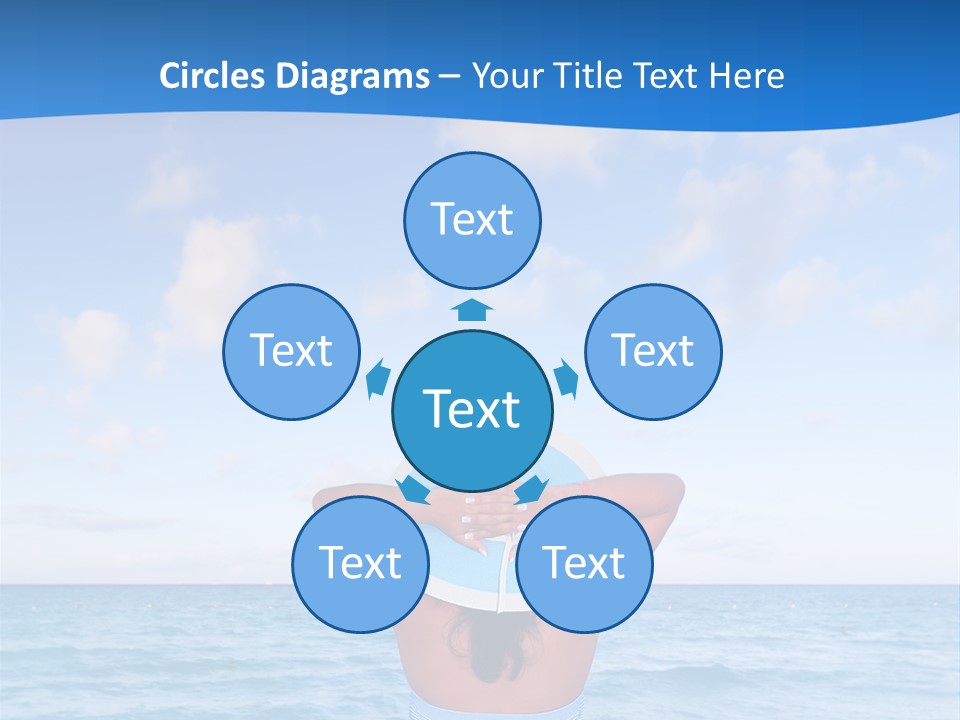 Shirt Sea Sand PowerPoint Template