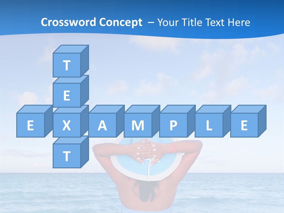 Shirt Sea Sand PowerPoint Template