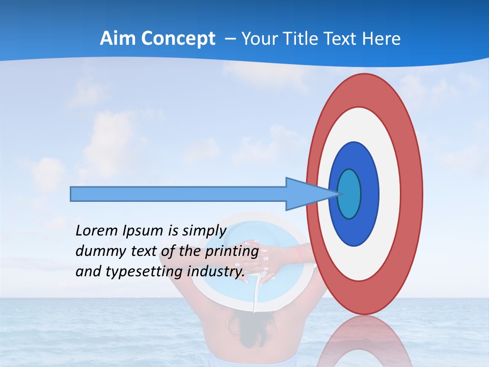 Shirt Sea Sand PowerPoint Template