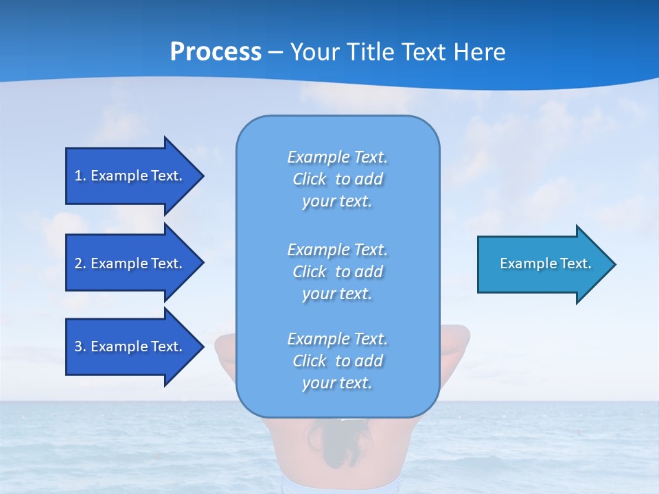 Shirt Sea Sand PowerPoint Template