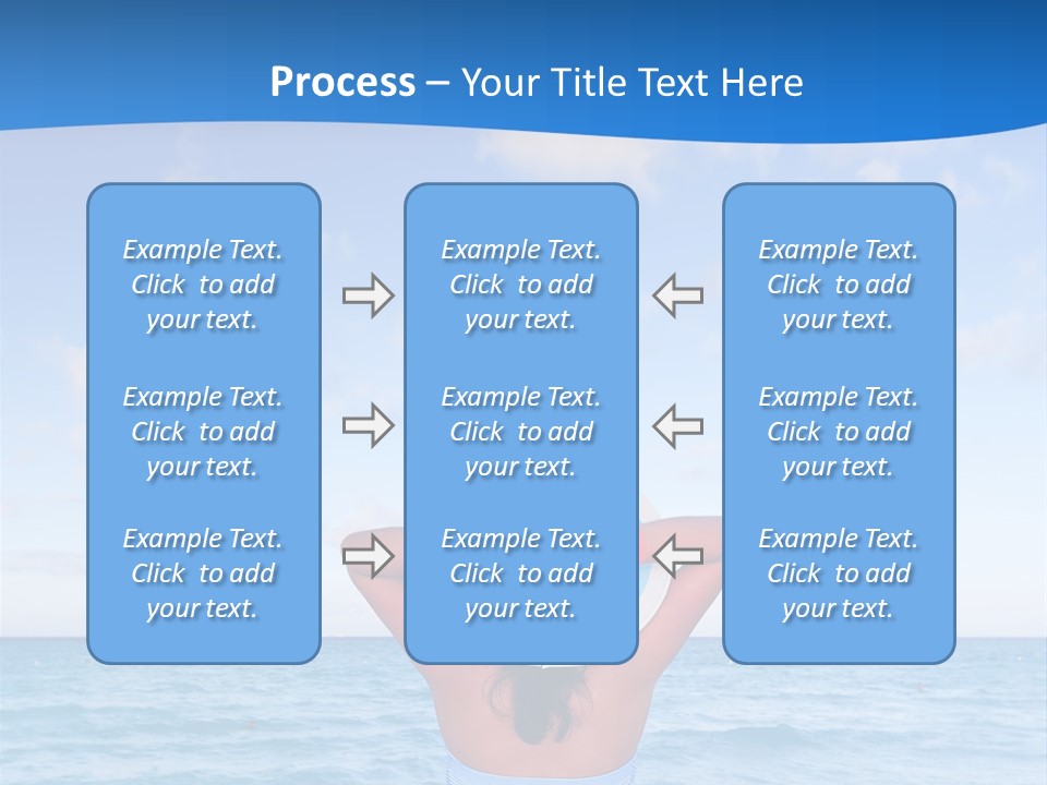 Shirt Sea Sand PowerPoint Template