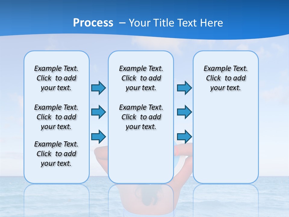 Shirt Sea Sand PowerPoint Template