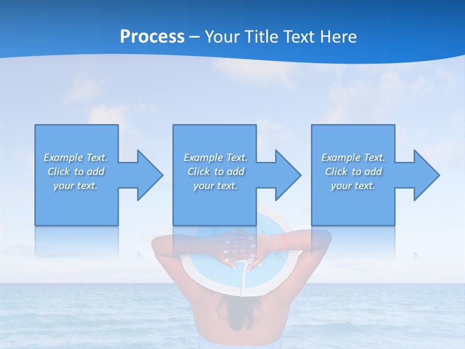 Shirt Sea Sand PowerPoint Template