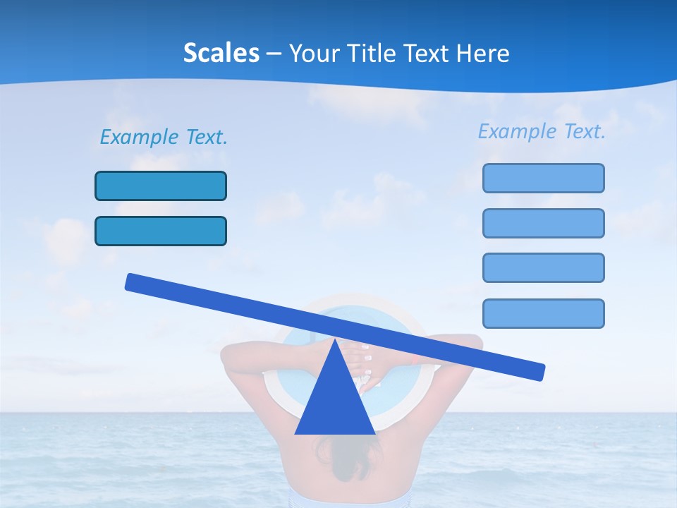 Shirt Sea Sand PowerPoint Template