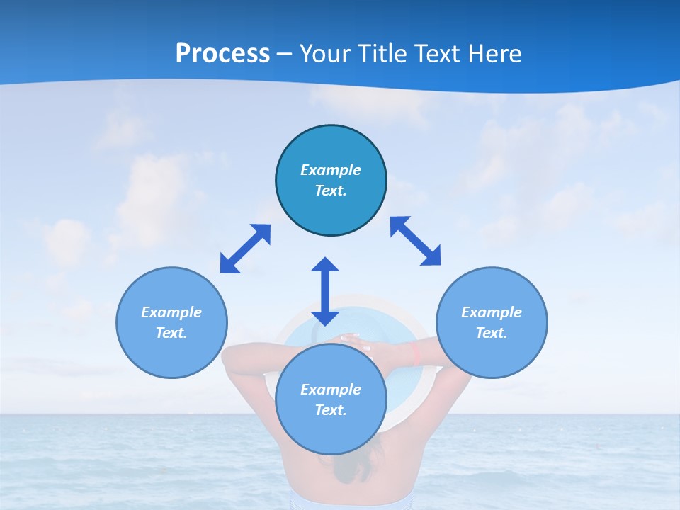 Shirt Sea Sand PowerPoint Template