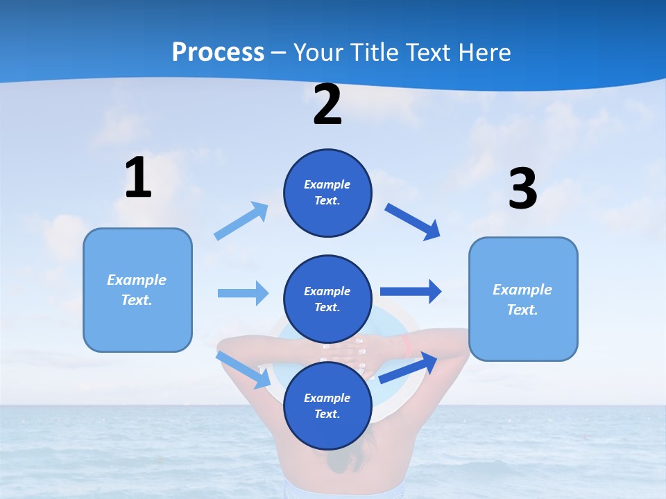 Shirt Sea Sand PowerPoint Template