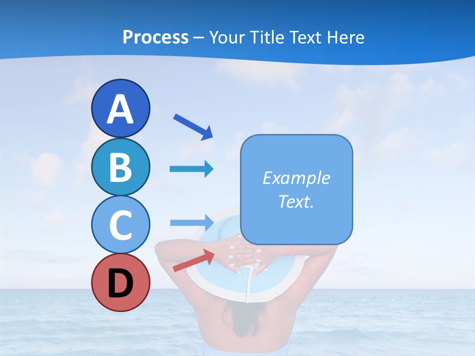 Shirt Sea Sand PowerPoint Template