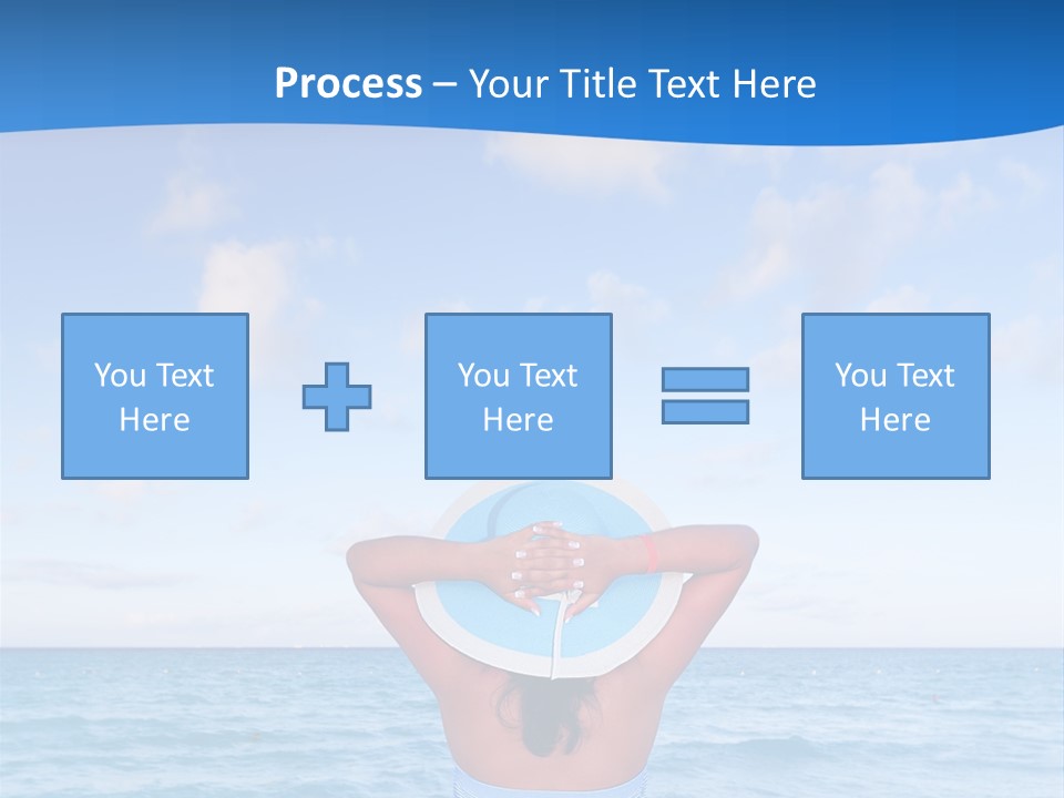 Shirt Sea Sand PowerPoint Template