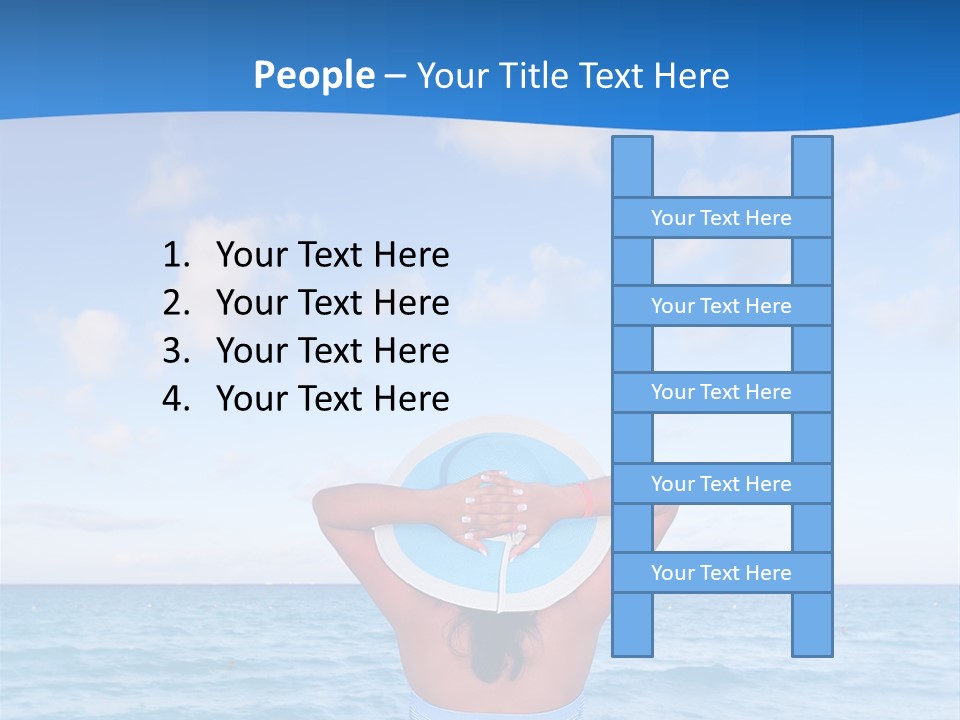 Shirt Sea Sand PowerPoint Template