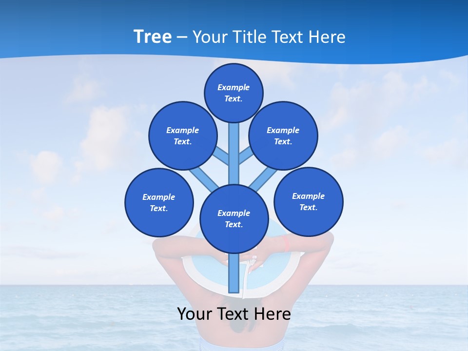 Shirt Sea Sand PowerPoint Template