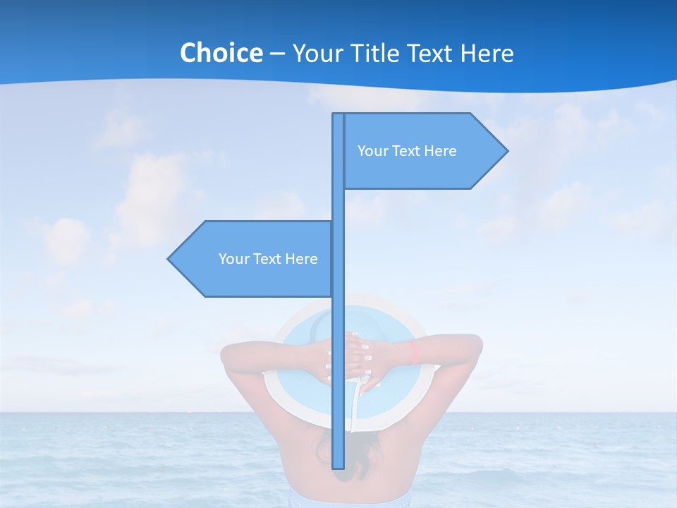 Shirt Sea Sand PowerPoint Template