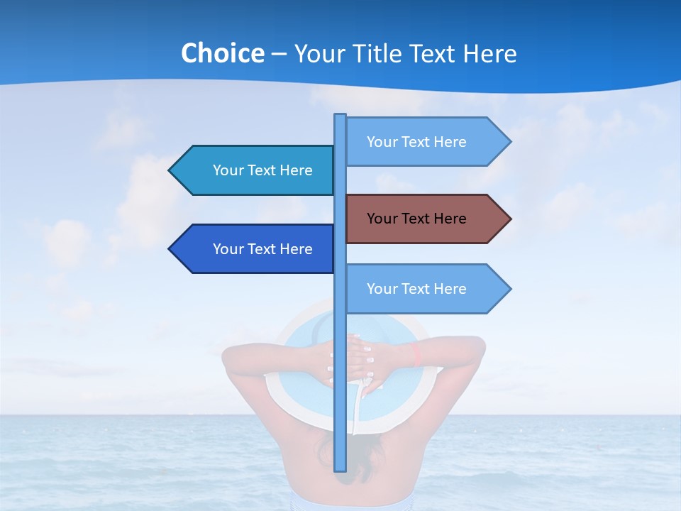 Shirt Sea Sand PowerPoint Template