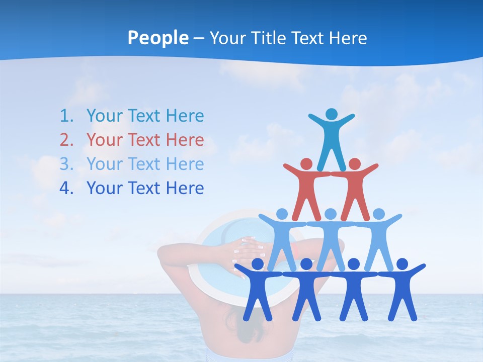 Shirt Sea Sand PowerPoint Template