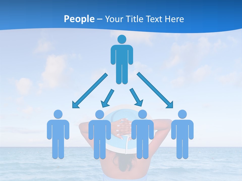 Shirt Sea Sand PowerPoint Template