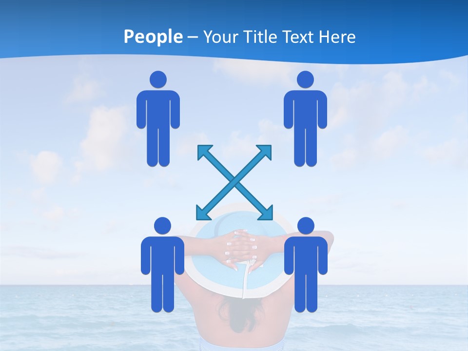 Shirt Sea Sand PowerPoint Template