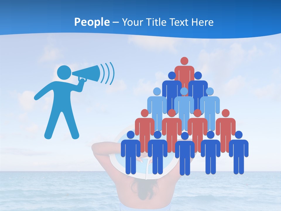 Shirt Sea Sand PowerPoint Template