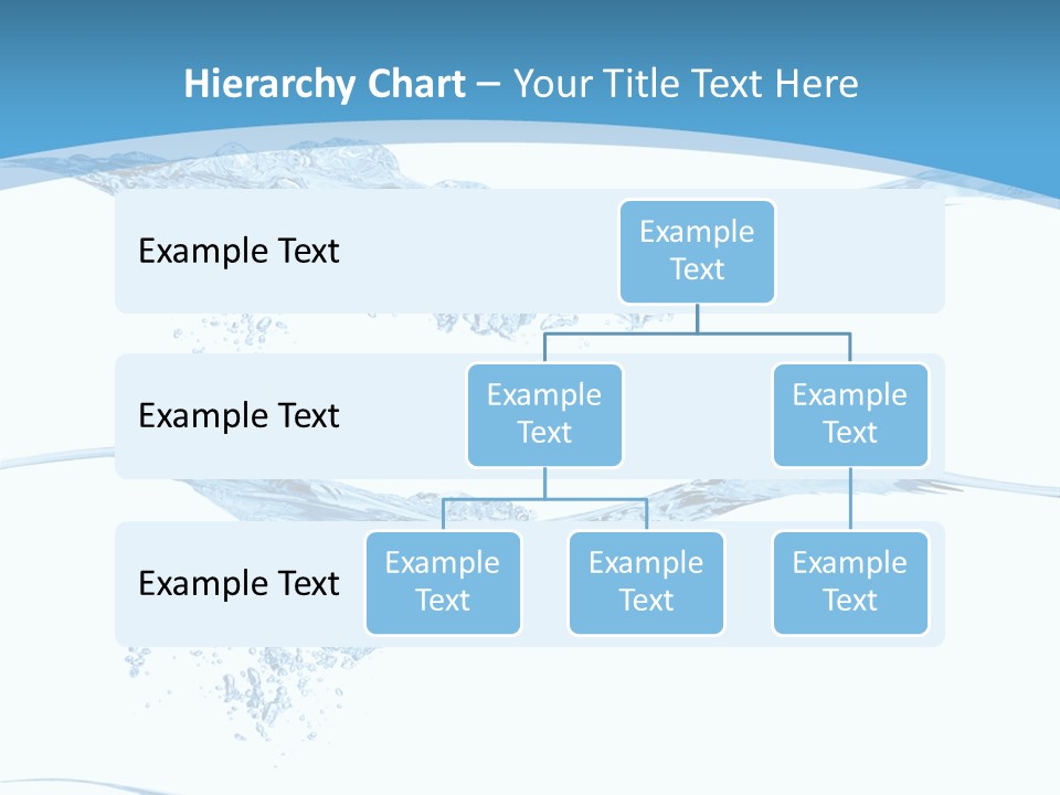 Closeup Wave Blue PowerPoint Template