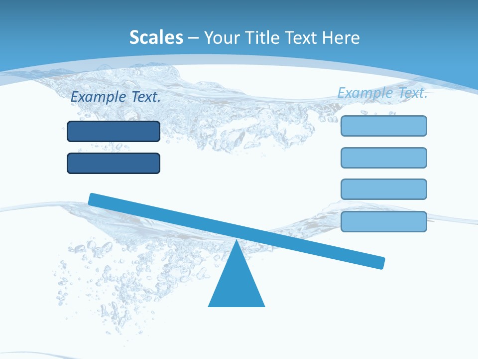 Closeup Wave Blue PowerPoint Template