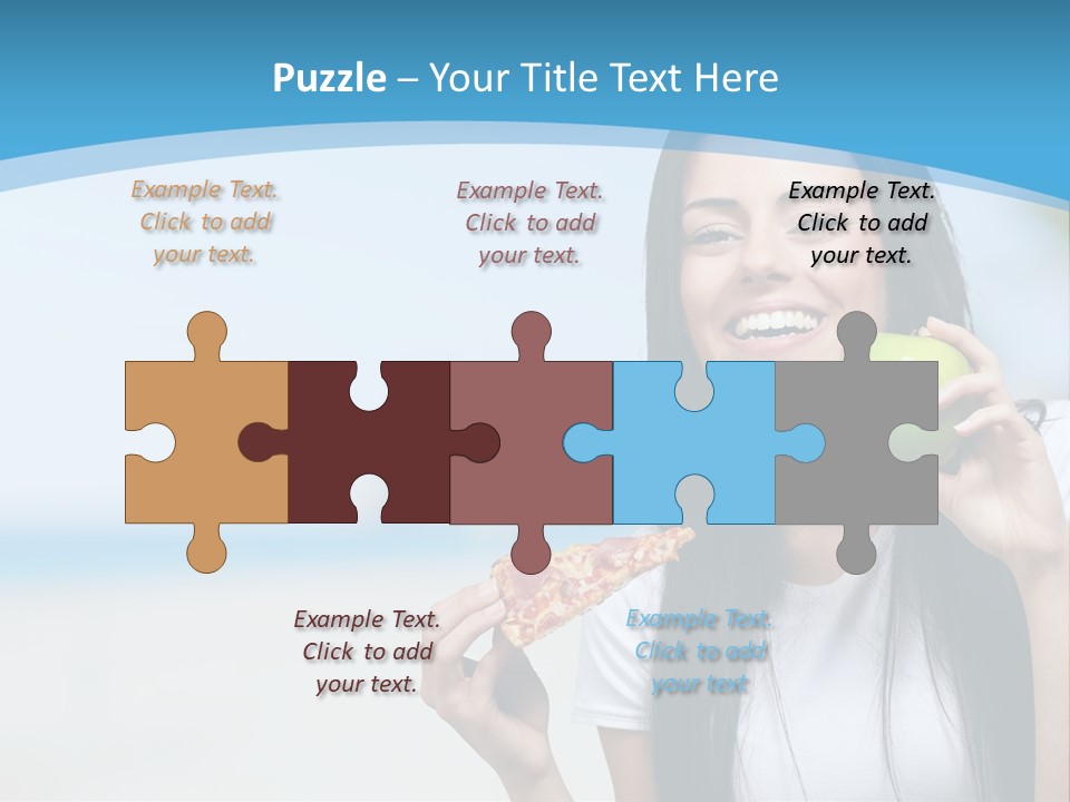 Fat Cheeseburger Meal PowerPoint Template