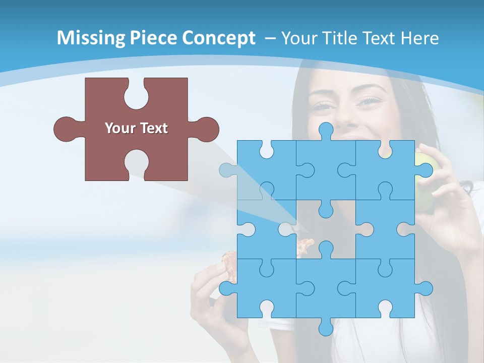 Fat Cheeseburger Meal PowerPoint Template