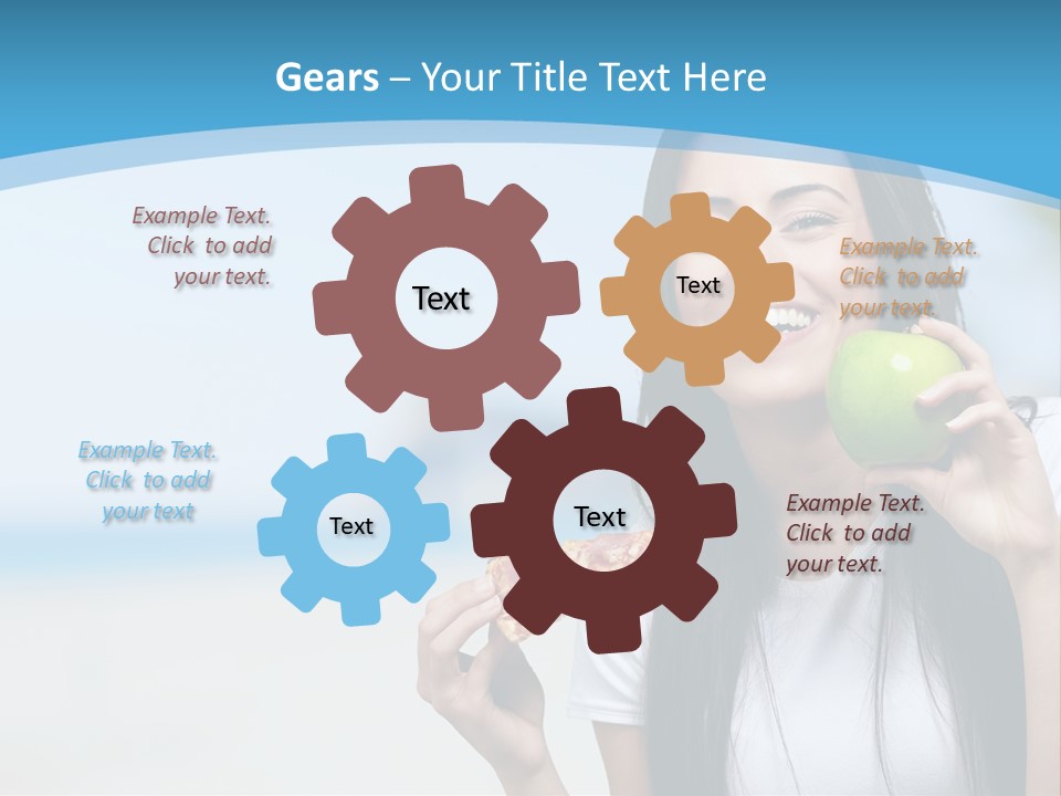 Fat Cheeseburger Meal PowerPoint Template