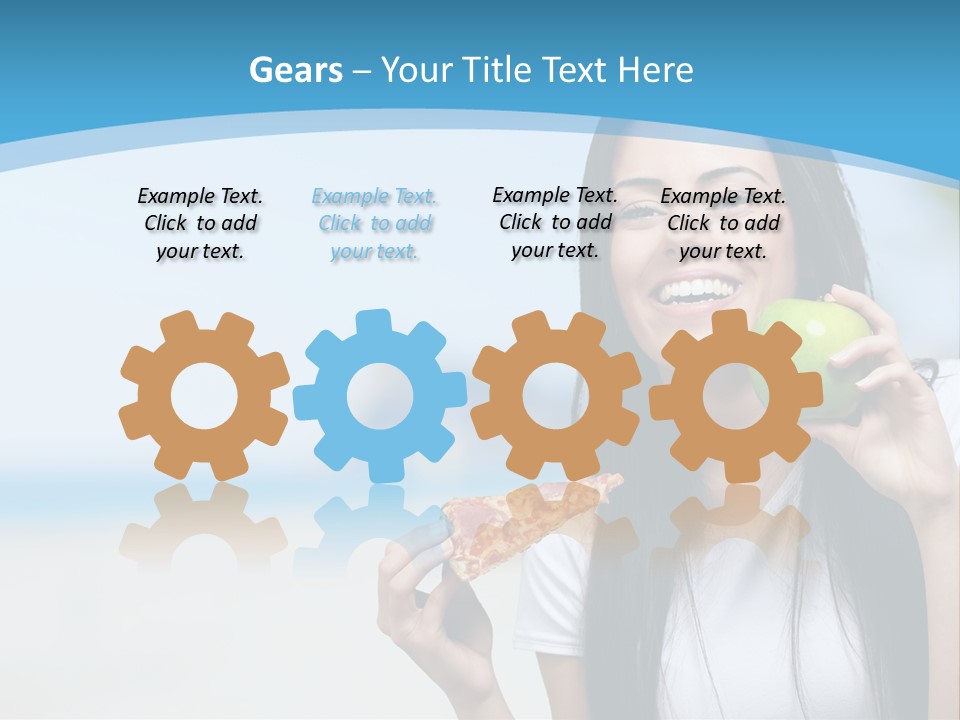 Fat Cheeseburger Meal PowerPoint Template