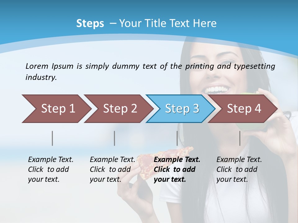Fat Cheeseburger Meal PowerPoint Template