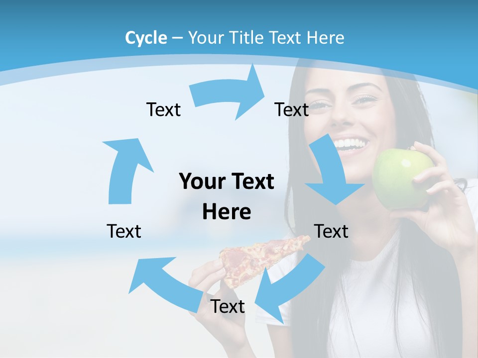Fat Cheeseburger Meal PowerPoint Template