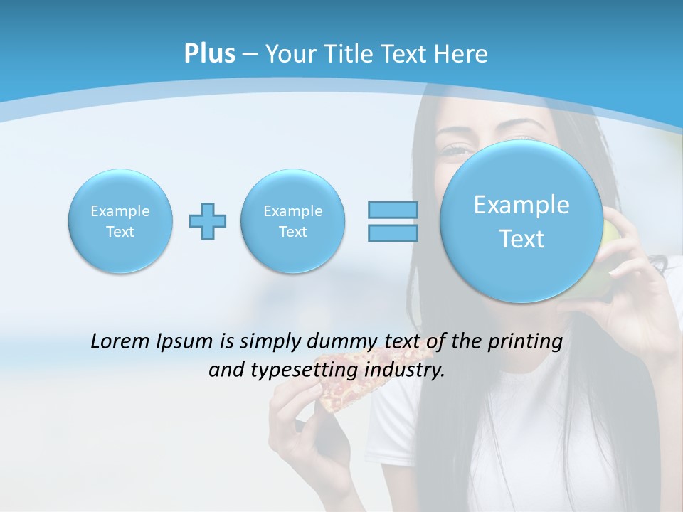 Fat Cheeseburger Meal PowerPoint Template