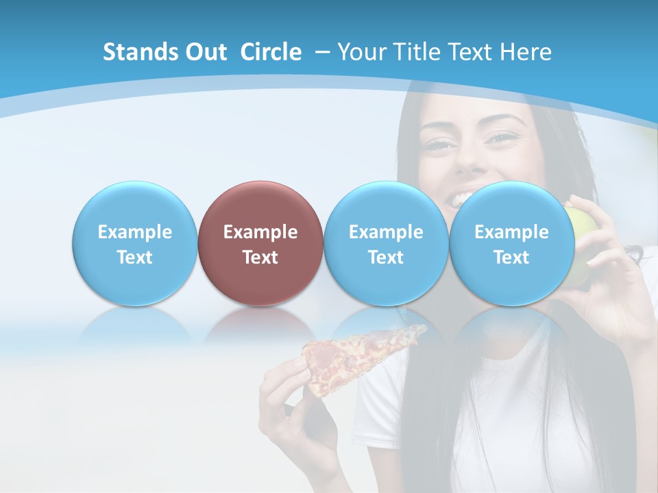 Fat Cheeseburger Meal PowerPoint Template