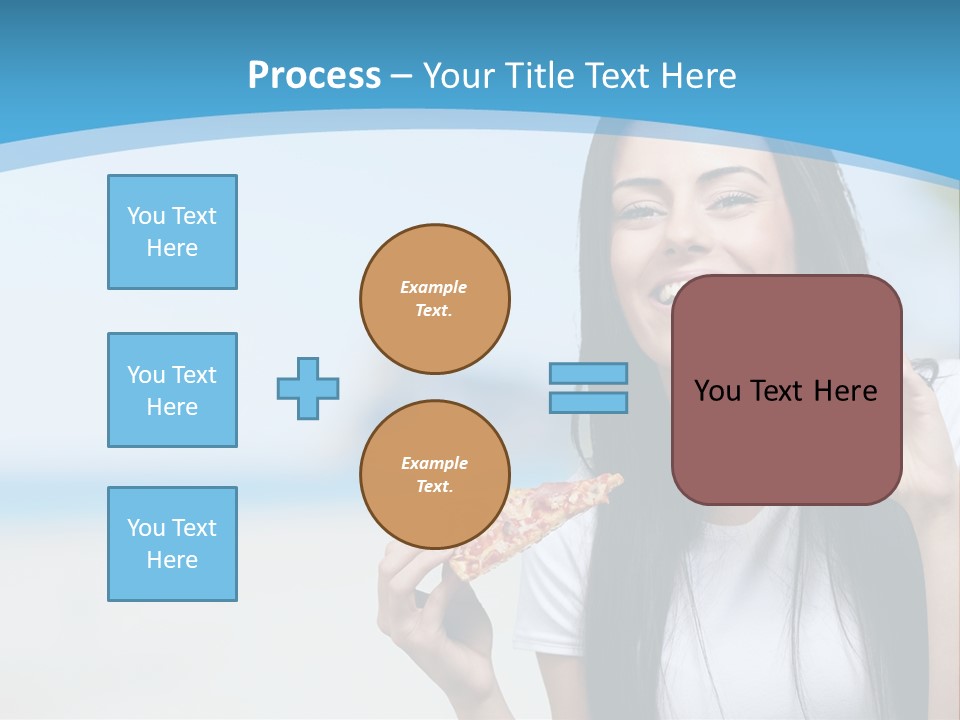 Fat Cheeseburger Meal PowerPoint Template