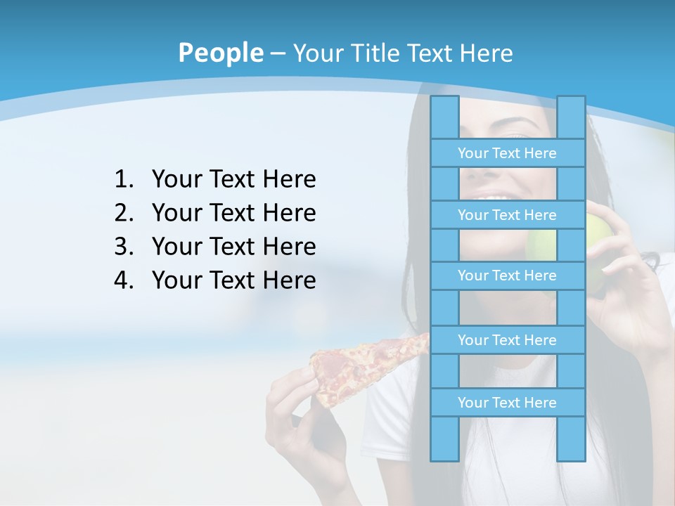 Fat Cheeseburger Meal PowerPoint Template