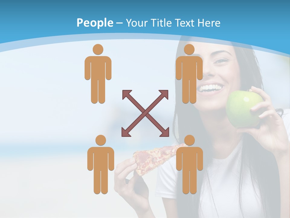 Fat Cheeseburger Meal PowerPoint Template