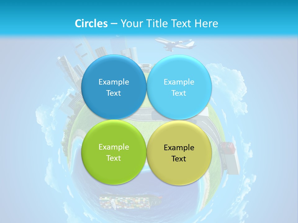 Planet Sea Deliver PowerPoint Template