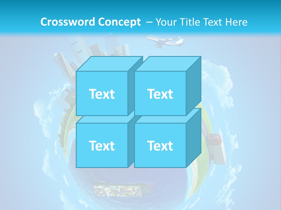 Planet Sea Deliver PowerPoint Template
