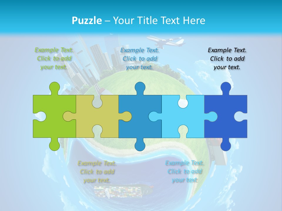 Planet Sea Deliver PowerPoint Template