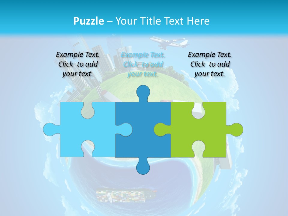 Planet Sea Deliver PowerPoint Template