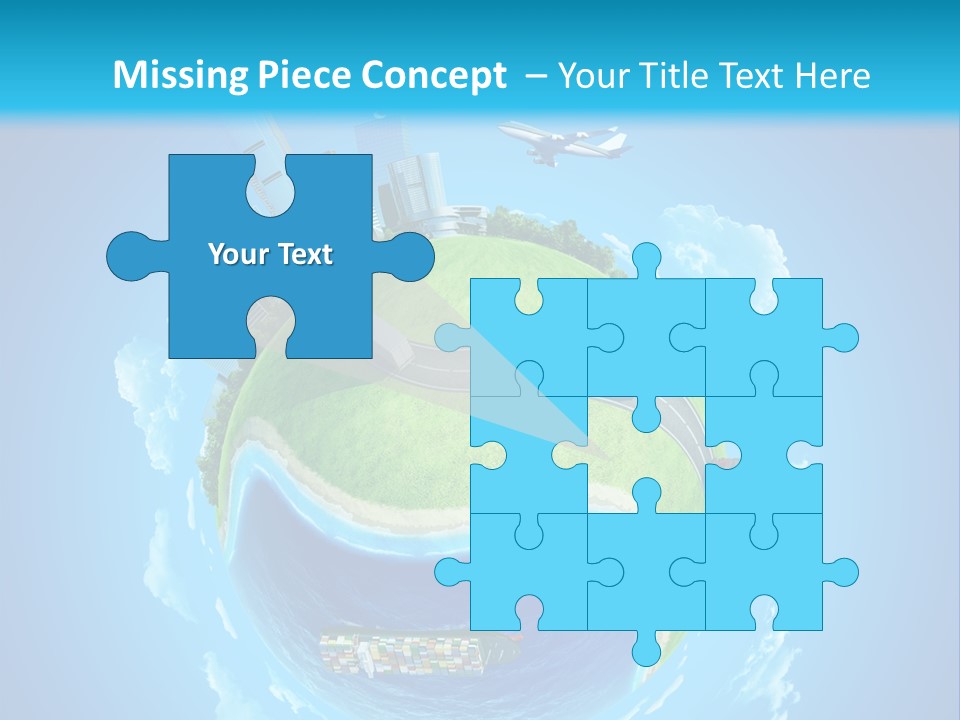 Planet Sea Deliver PowerPoint Template